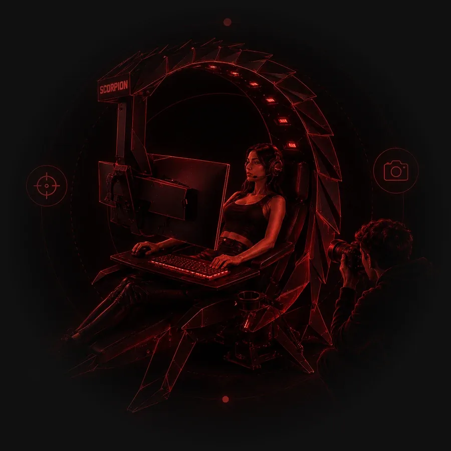 Scorpion в фотостудии